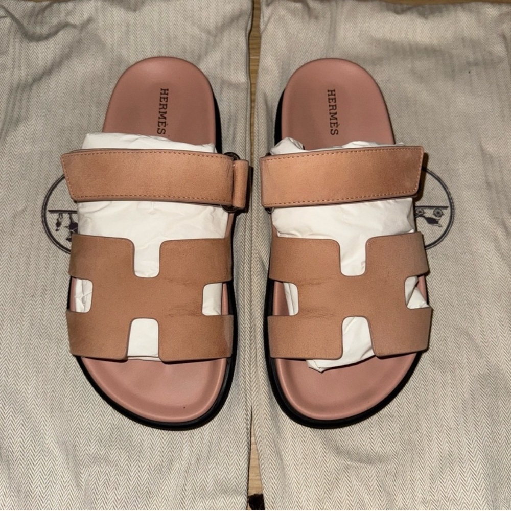 Hermes Chypre Suede Nude